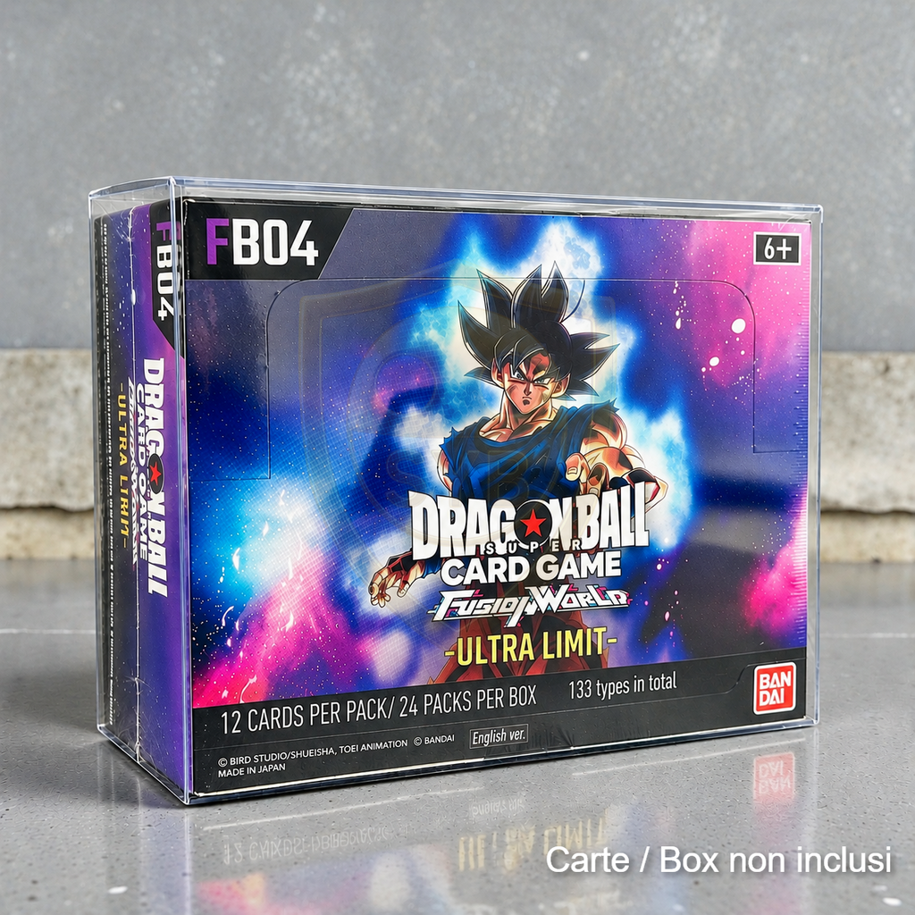 Custodia semi-rigida Trasparente per Booster Box Dragon Ball Fusion World – Box 24