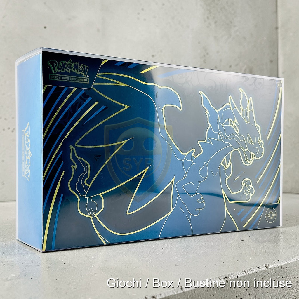 Custodia semi-rigida UPC MegaCharizard X Pokemon Ultra Premium Case-UPC Fiamme Spettrali 151