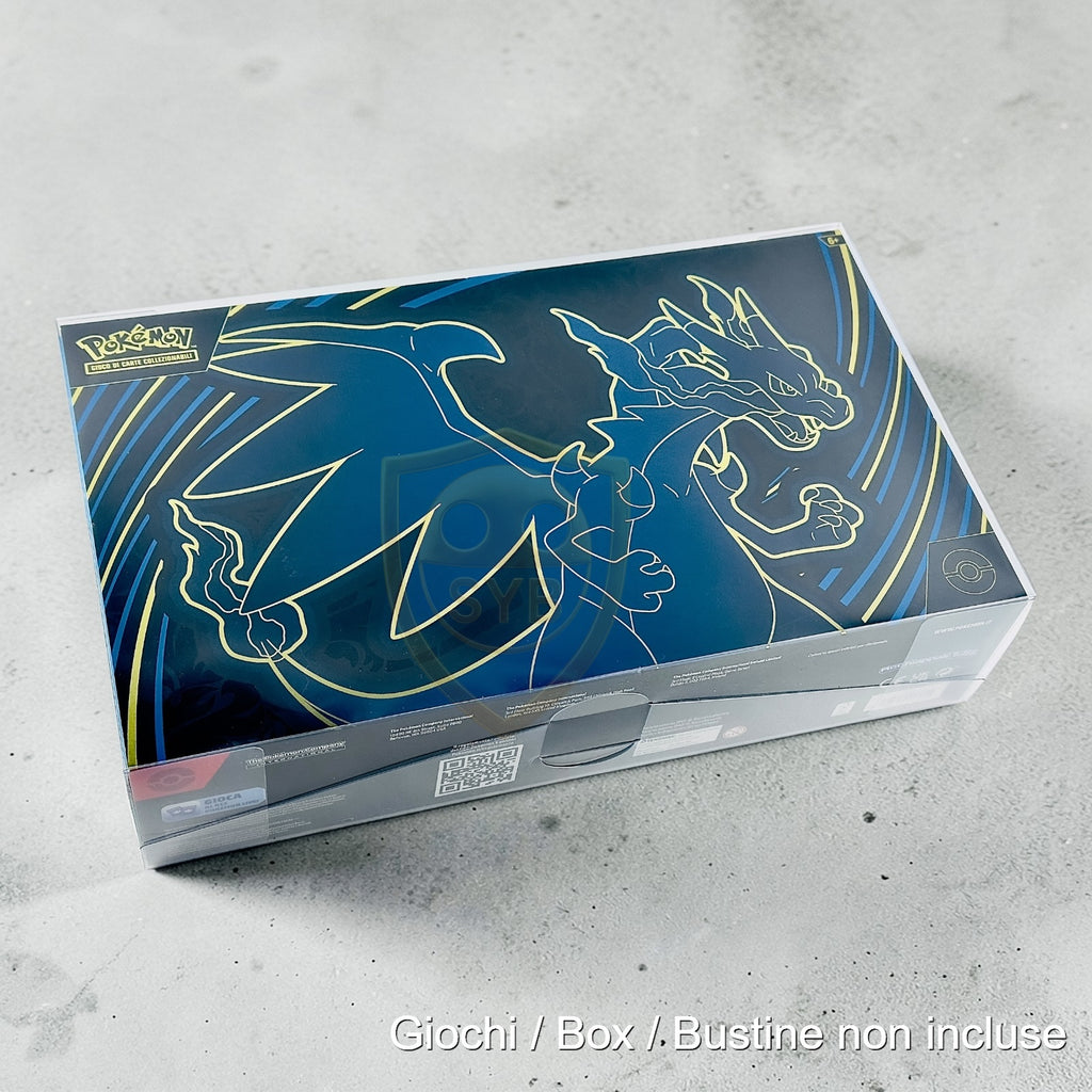 Custodia semi-rigida UPC MegaCharizard X Pokemon Ultra Premium Case-UPC Fiamme Spettrali 151