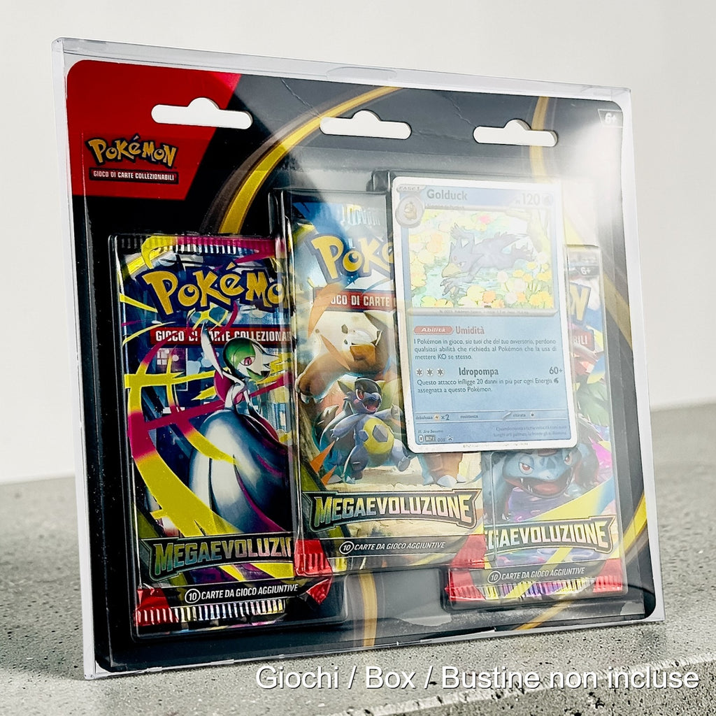Custodia Collezione Pokemon con Adesivi - Moneta - Plastica semi-rigida