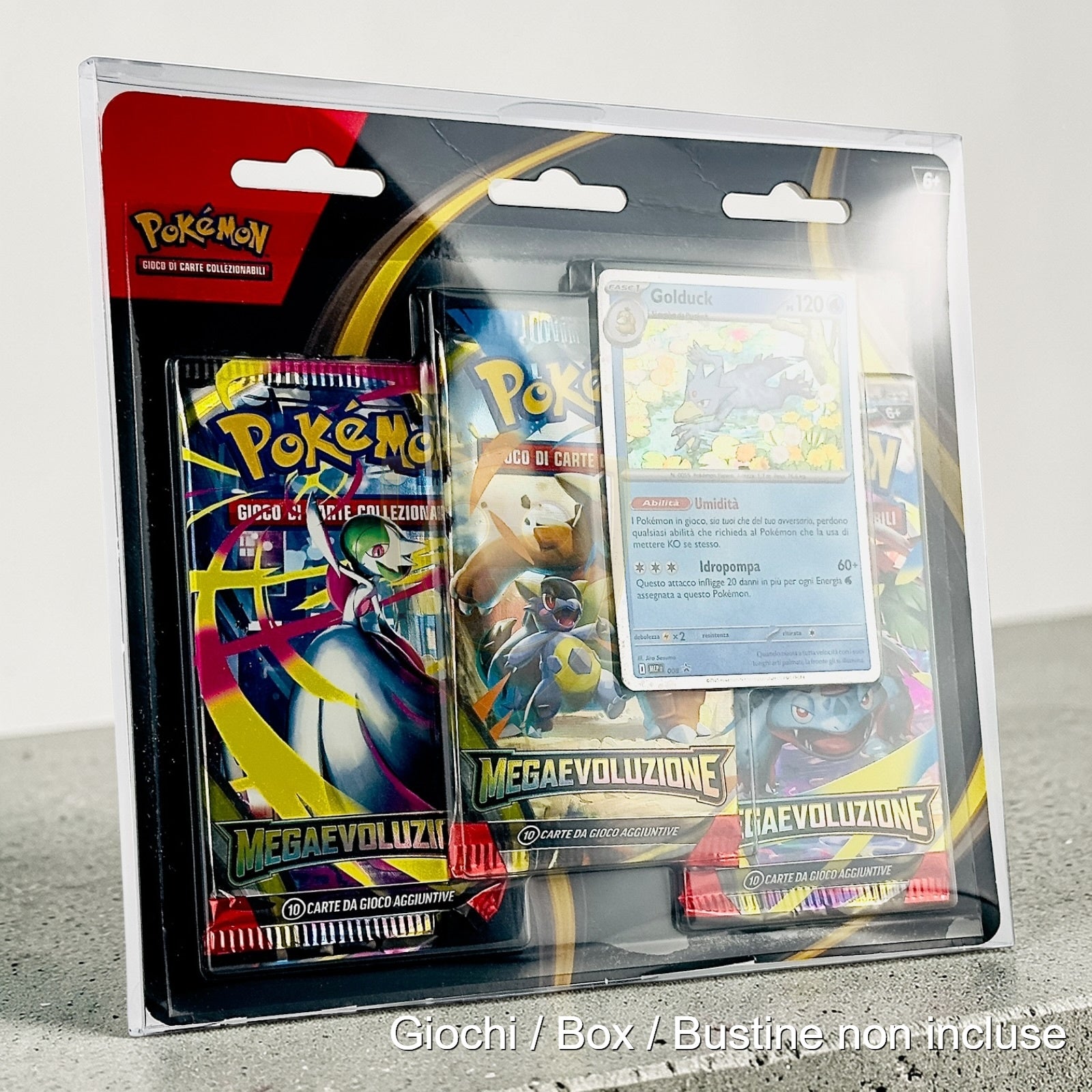 Custodia Collezione Pokemon con Adesivi - Moneta - Plastica semi-rigida