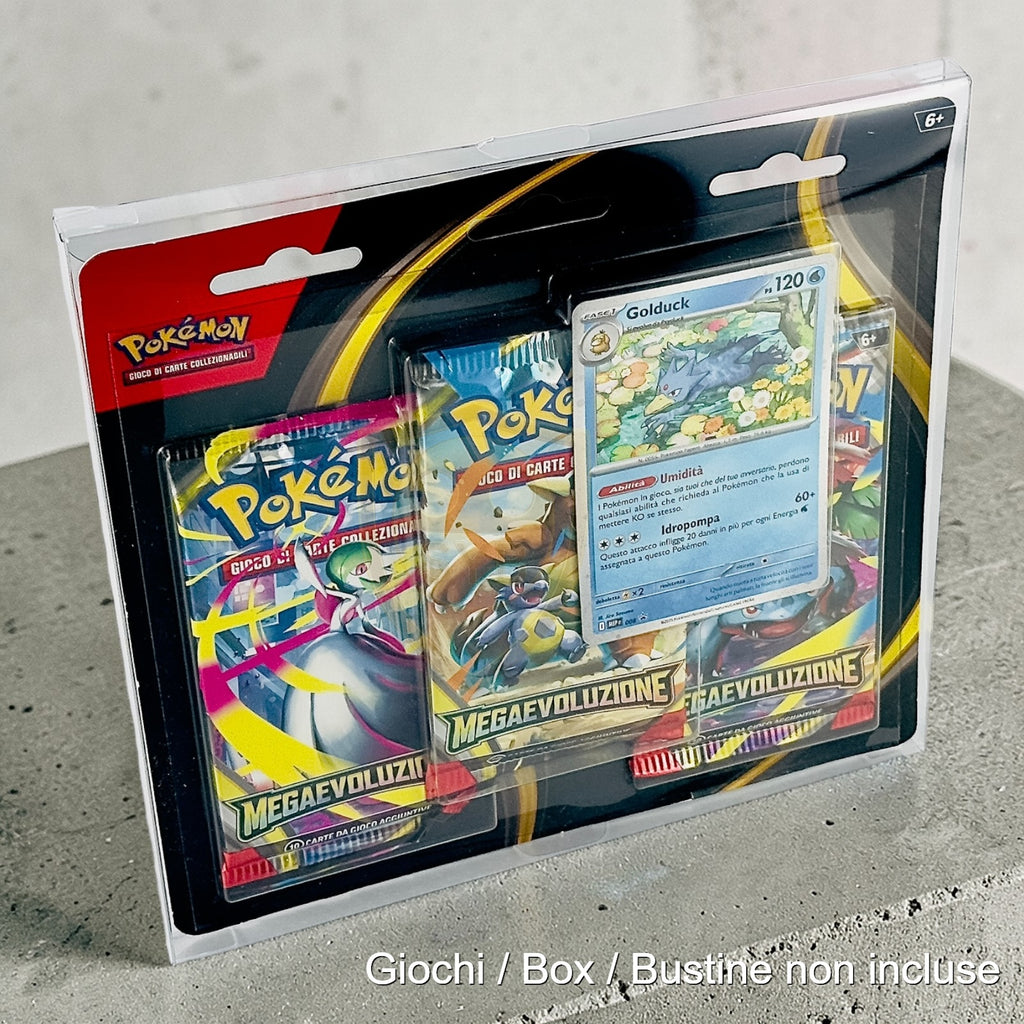 Custodia Collezione Pokemon con Adesivi - Moneta - Plastica semi-rigida