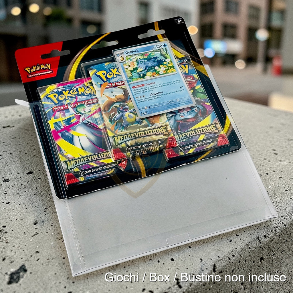 Custodia Collezione Pokemon con Adesivi - Moneta - Plastica semi-rigida