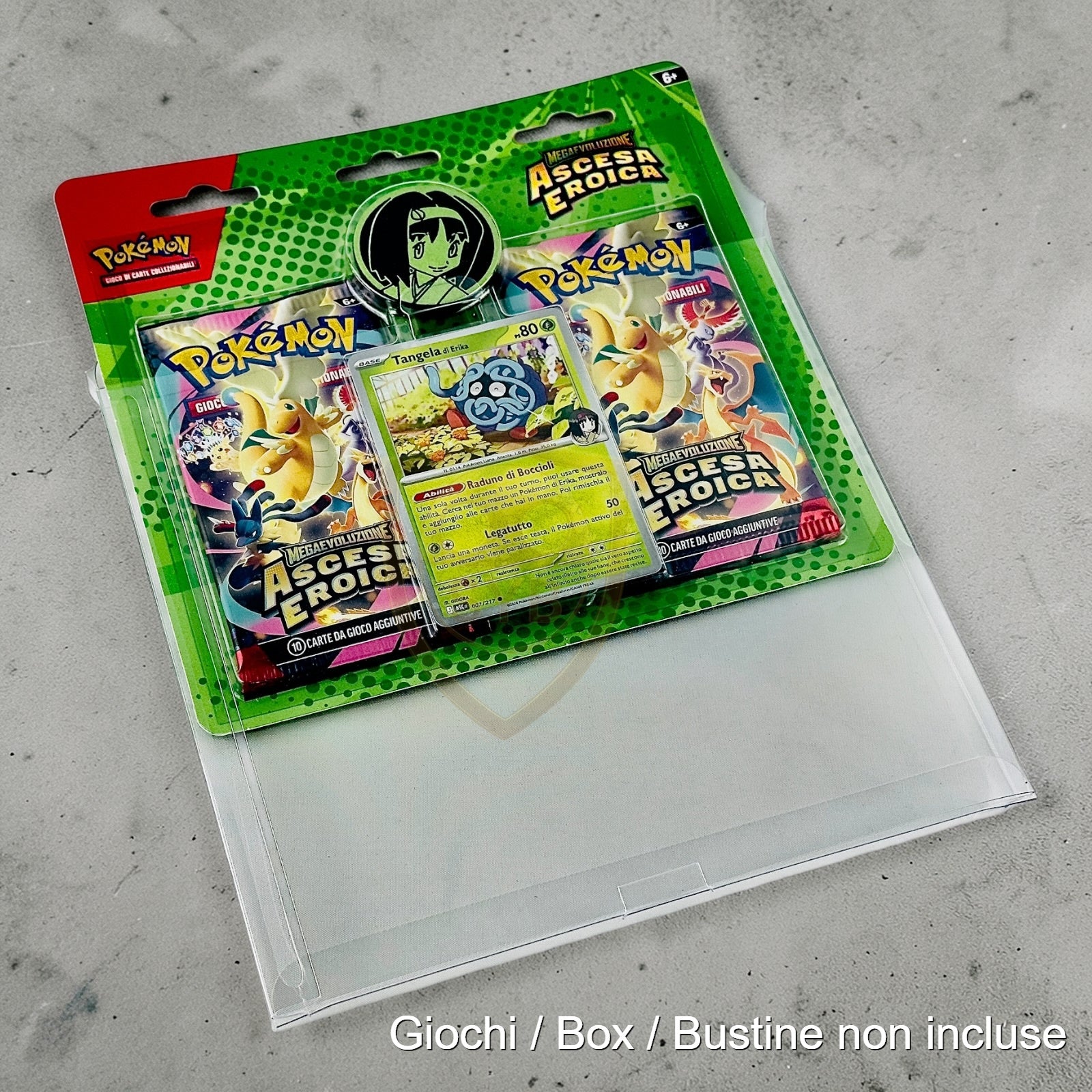 Custodia Collezione Pokemon con Adesivi - Moneta - Plastica semi-rigida