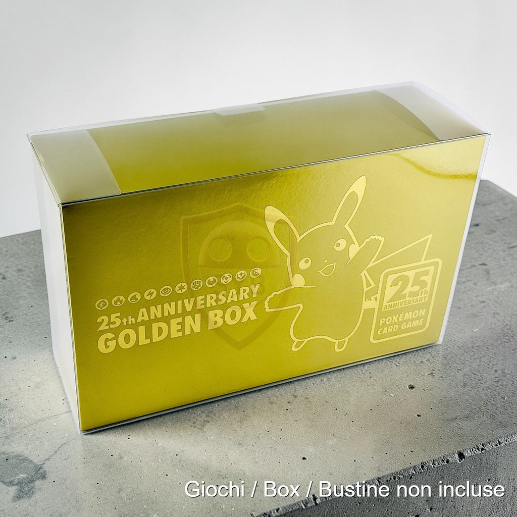 Custodia per Golden Box 25th Anniversary Pokemon Case in plastica semi-rigida