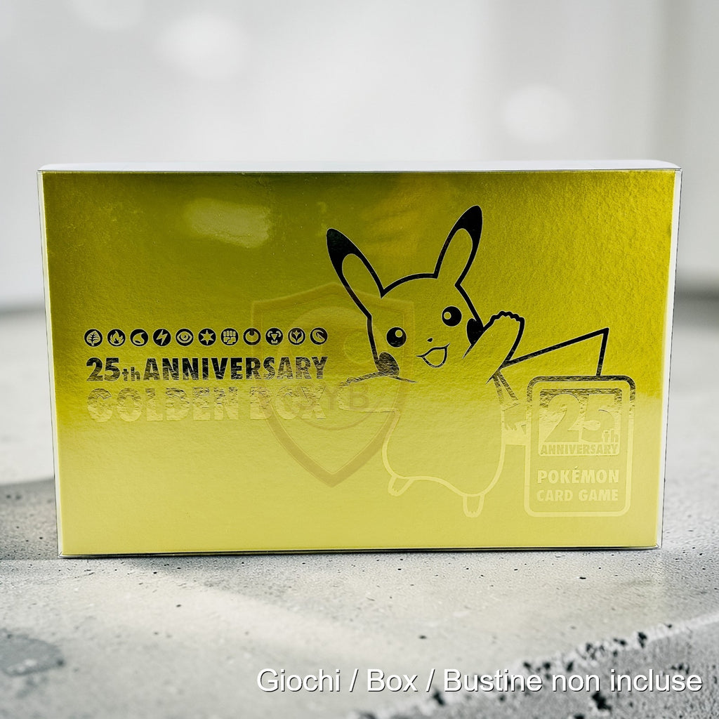 Custodia per Golden Box 25th Anniversary Pokemon Case in plastica semi-rigida