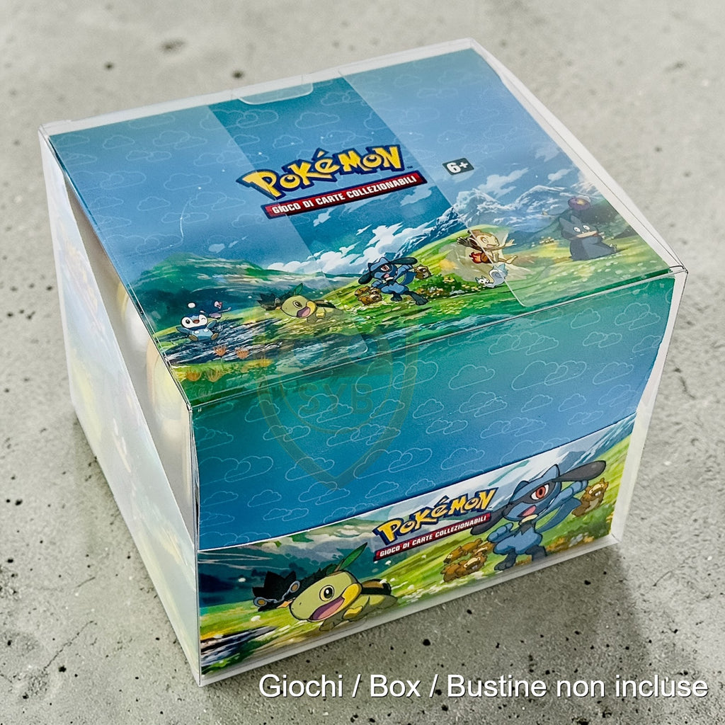 Custodia Pokemon Case 10 Mini Tin Teca Semi-rigida in Plastica Clear