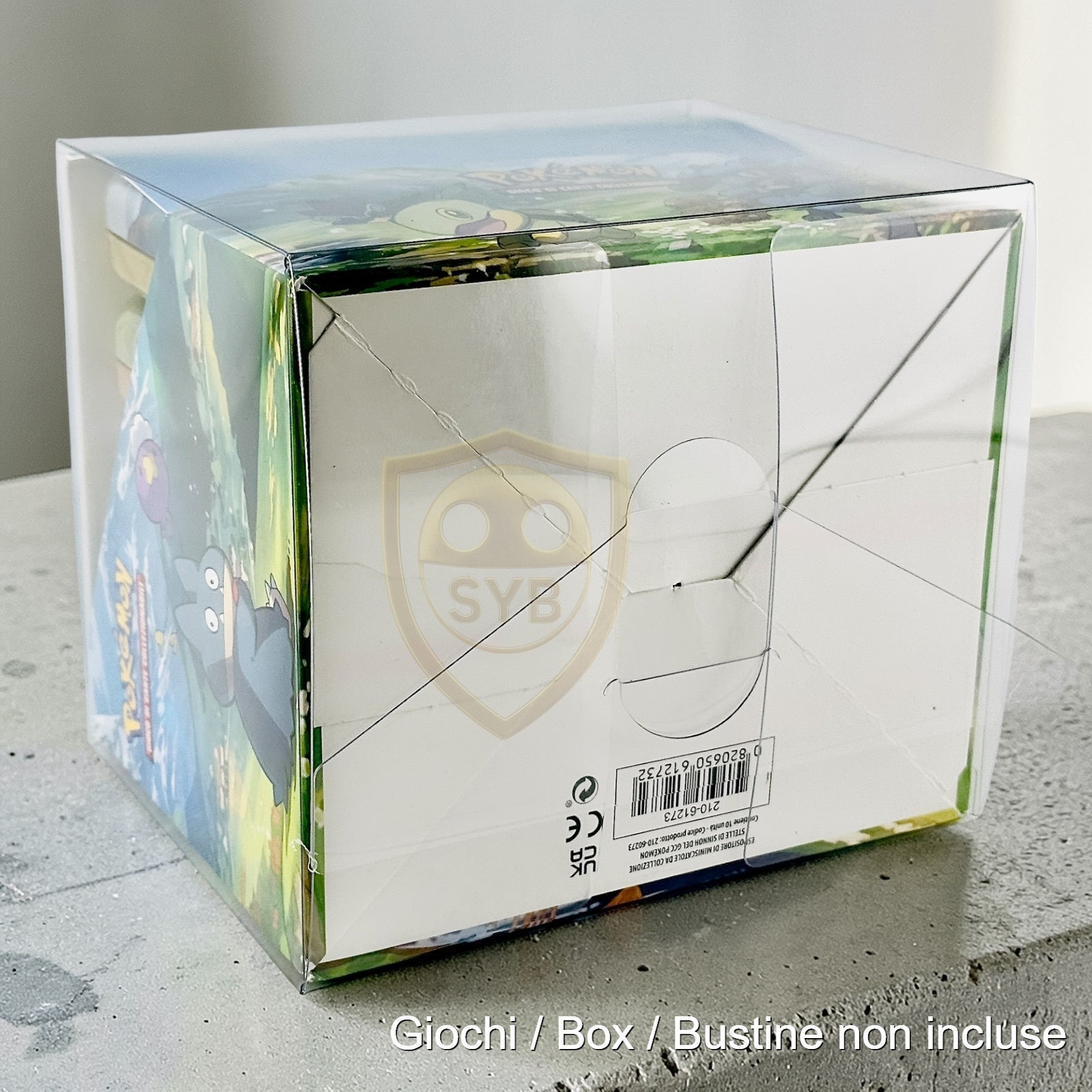 Custodia Pokemon Case 10 Mini Tin Teca Semi-rigida in Plastica Clear