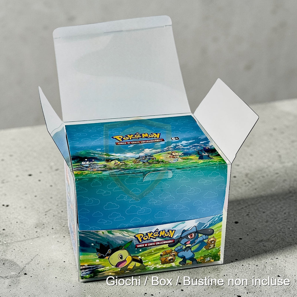 Custodia Pokemon Case 10 Mini Tin Teca Semi-rigida in Plastica Clear