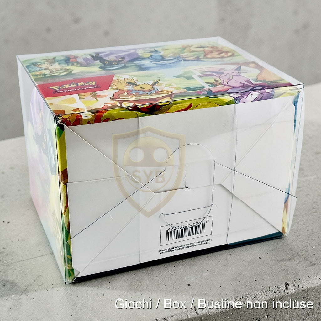 Custodia Per Case 8 Mini Tin Semi-rigida Teca Trasparente Pokemon