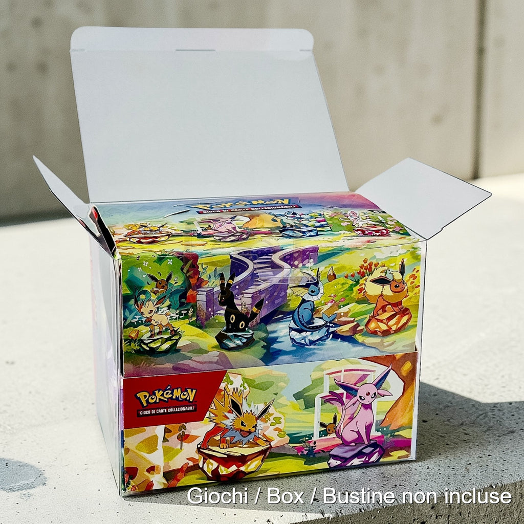 Custodia Per Case 8 Mini Tin Semi-rigida Teca Trasparente Pokemon
