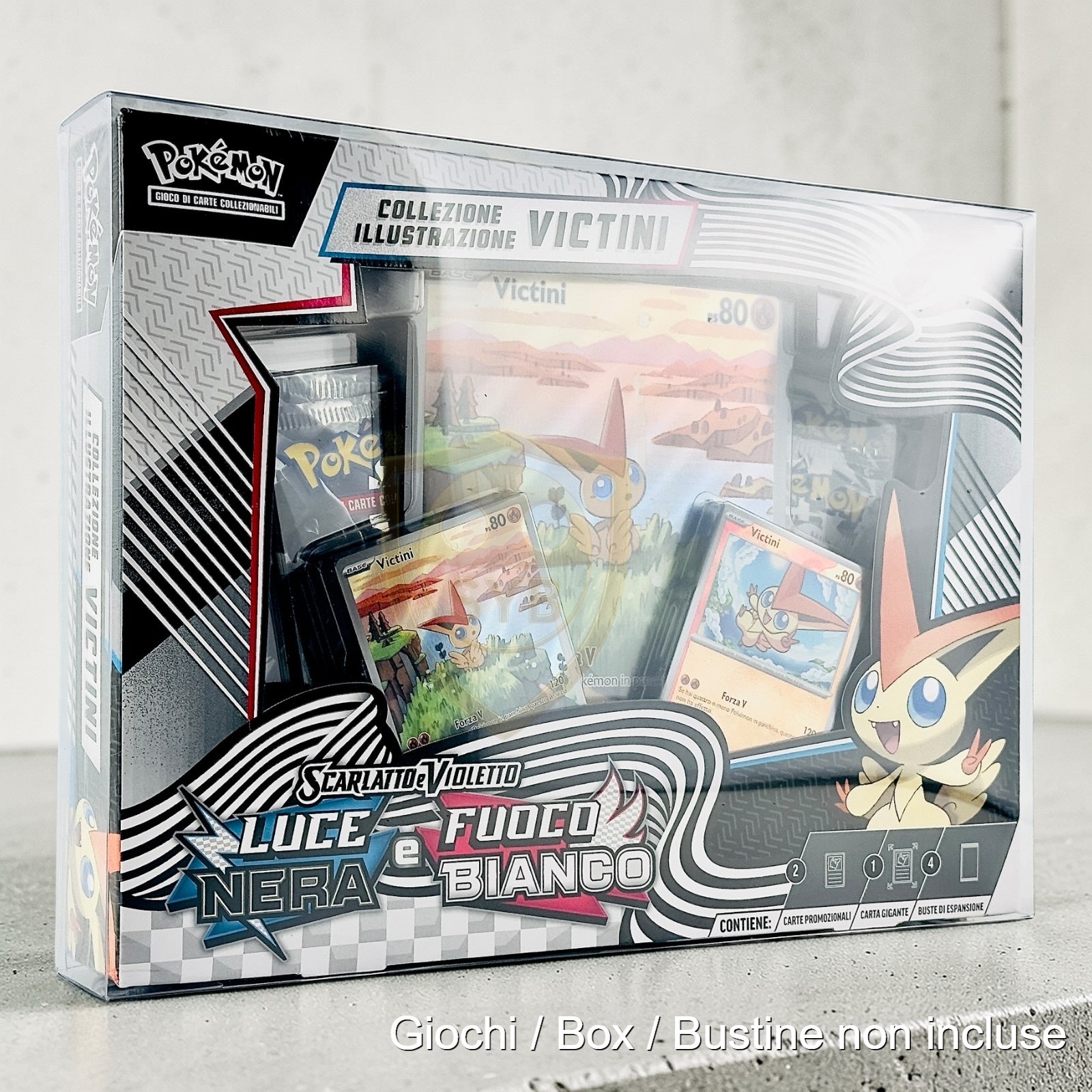 Custodia per Collezione Illustrazione Pokemon Scarlatto e Violetto e altre 23,3x31,4x4,6 cm