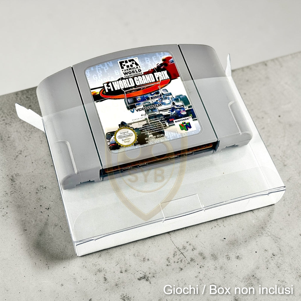 Custodia compatibile con Cartuccia Nintendo 64 N64 protezione gioco plastica semi-rigida