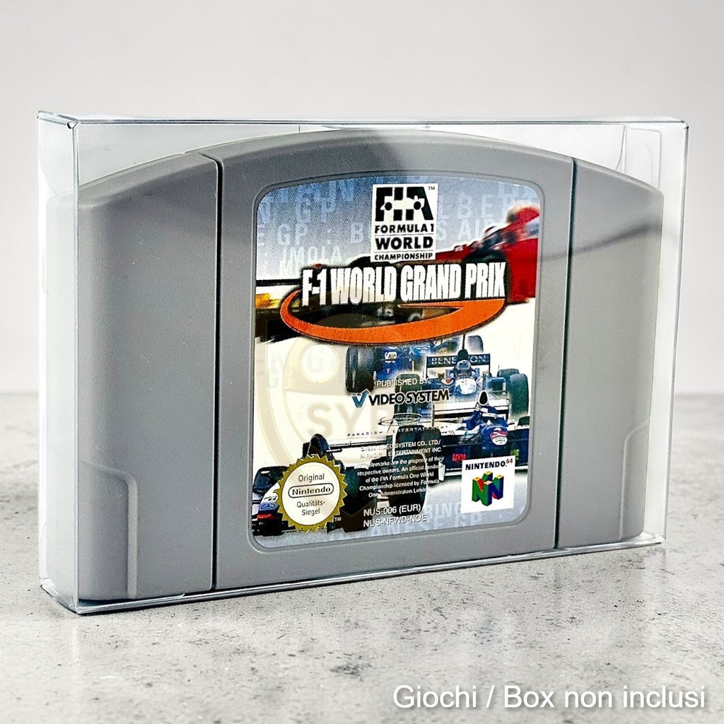 Custodia compatibile con Cartuccia Nintendo 64 N64 protezione gioco plastica semi-rigida