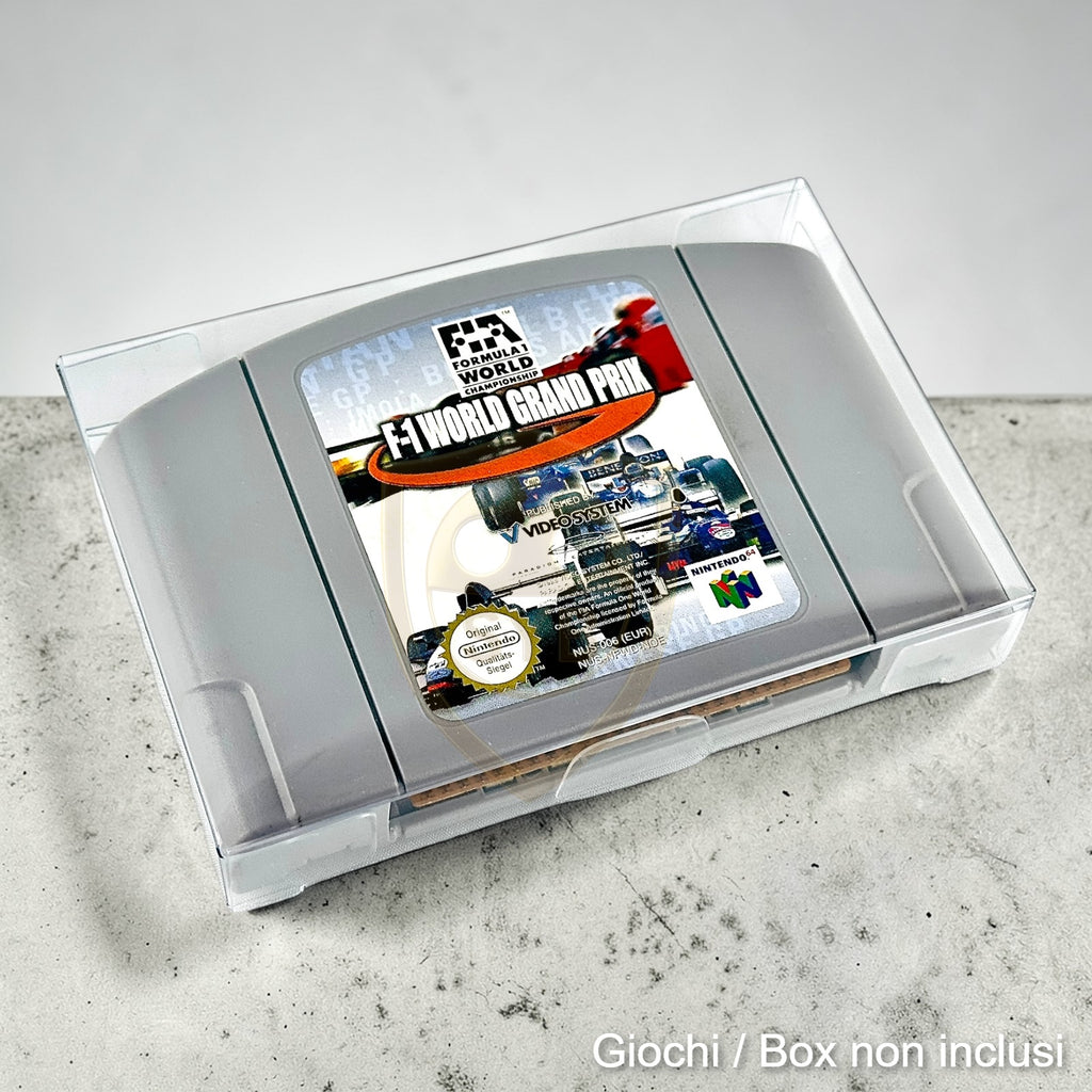 Custodia compatibile con Cartuccia Nintendo 64 N64 protezione gioco plastica semi-rigida