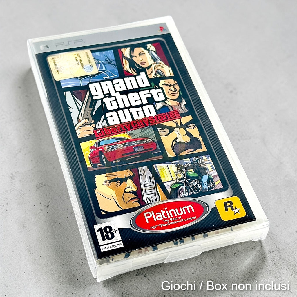 Custodia giochi PSP Console Play Station protezione plastica semi-rigida