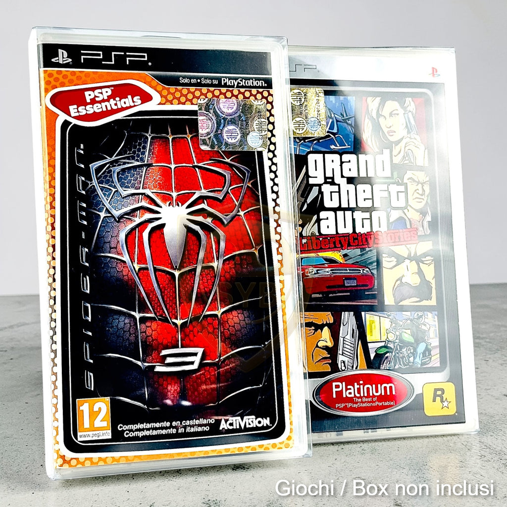 Custodia giochi PSP Console Play Station protezione plastica semi-rigida