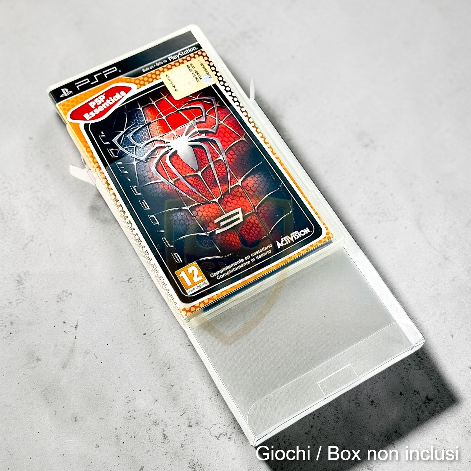 Custodia giochi PSP Console Play Station protezione plastica semi-rigida