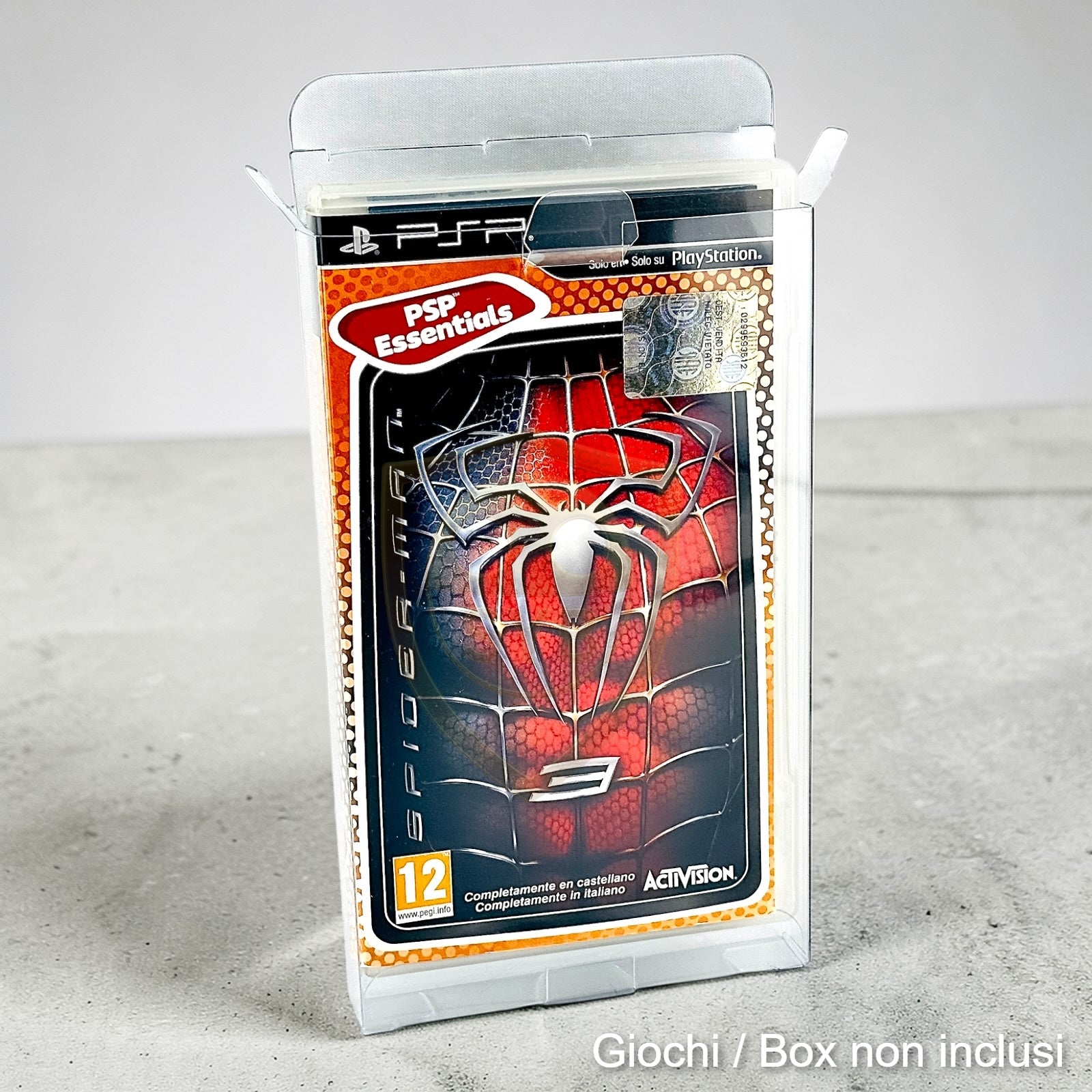 Custodia giochi PSP Console Play Station protezione plastica semi-rigida