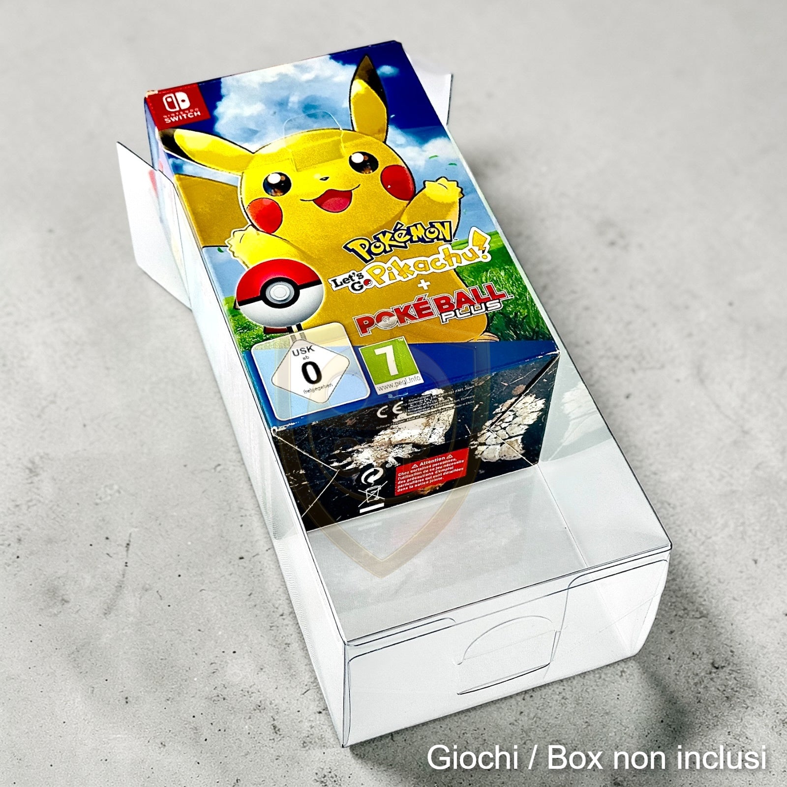 Custodia compatibile con Let's Go, Pikachu! Eevee! Poke Ball Plus Switch EUR / JAP