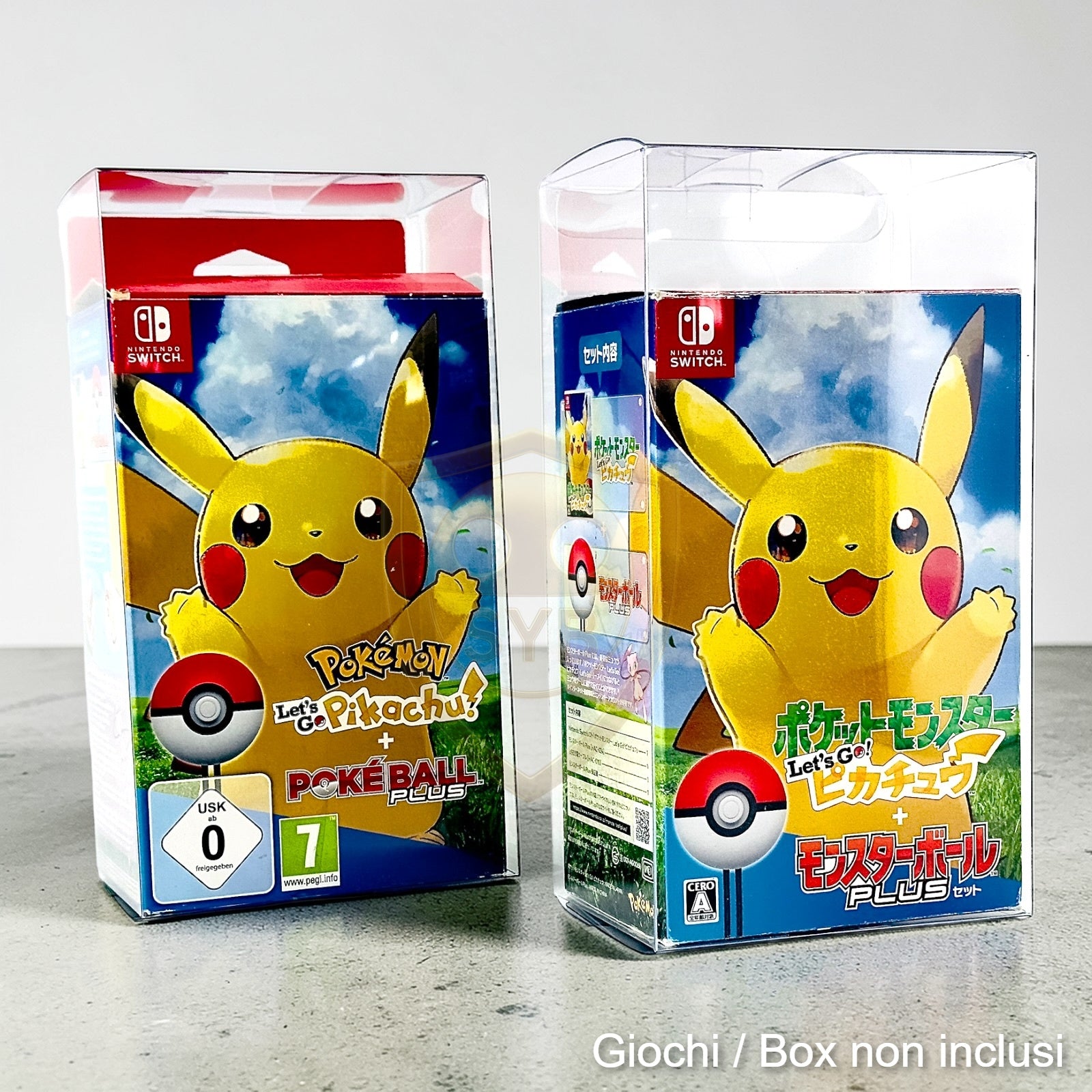 Custodia compatibile con Let's Go, Pikachu! Eevee! Poke Ball Plus Switch EUR / JAP