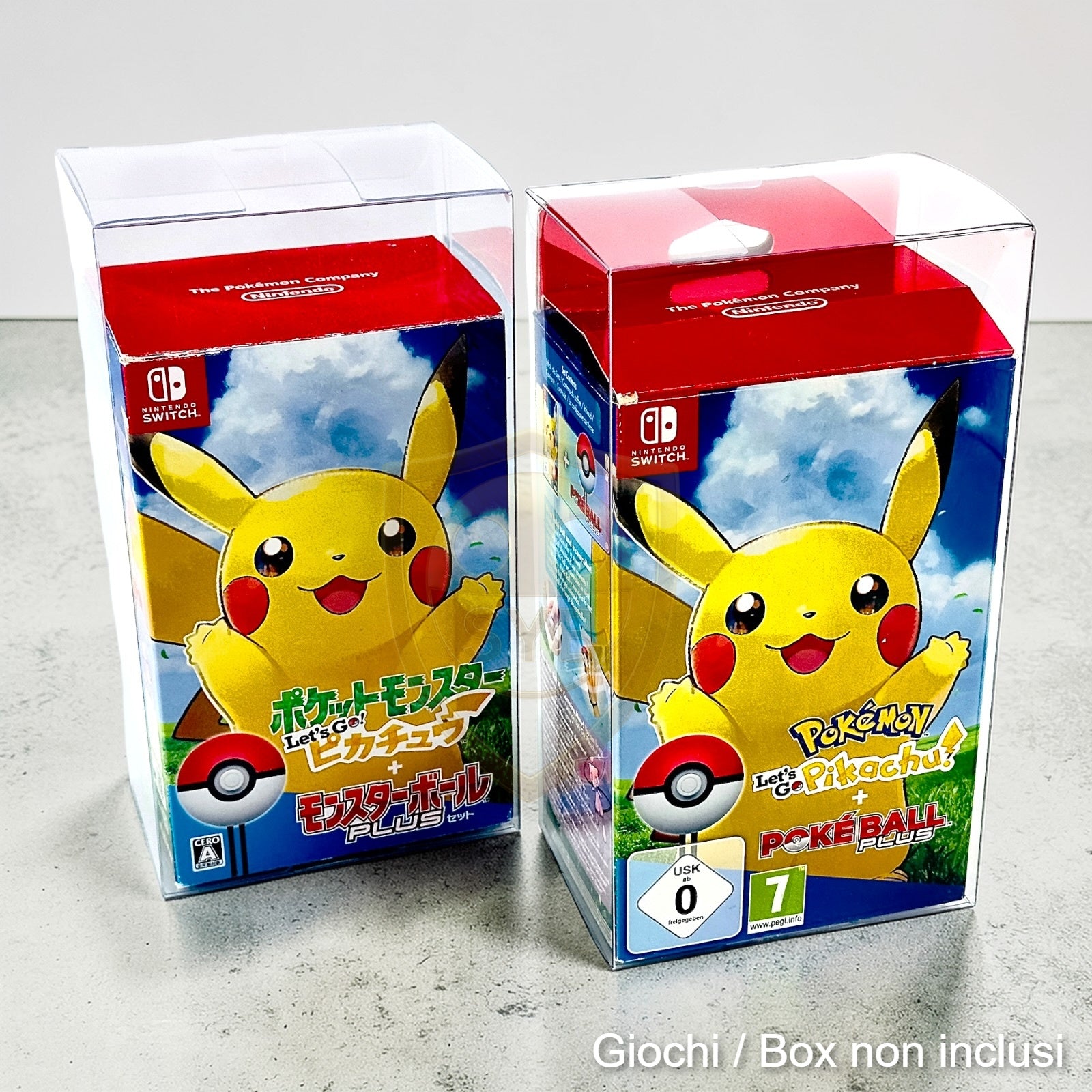 Custodia compatibile con Let's Go, Pikachu! Eevee! Poke Ball Plus Switch EUR / JAP