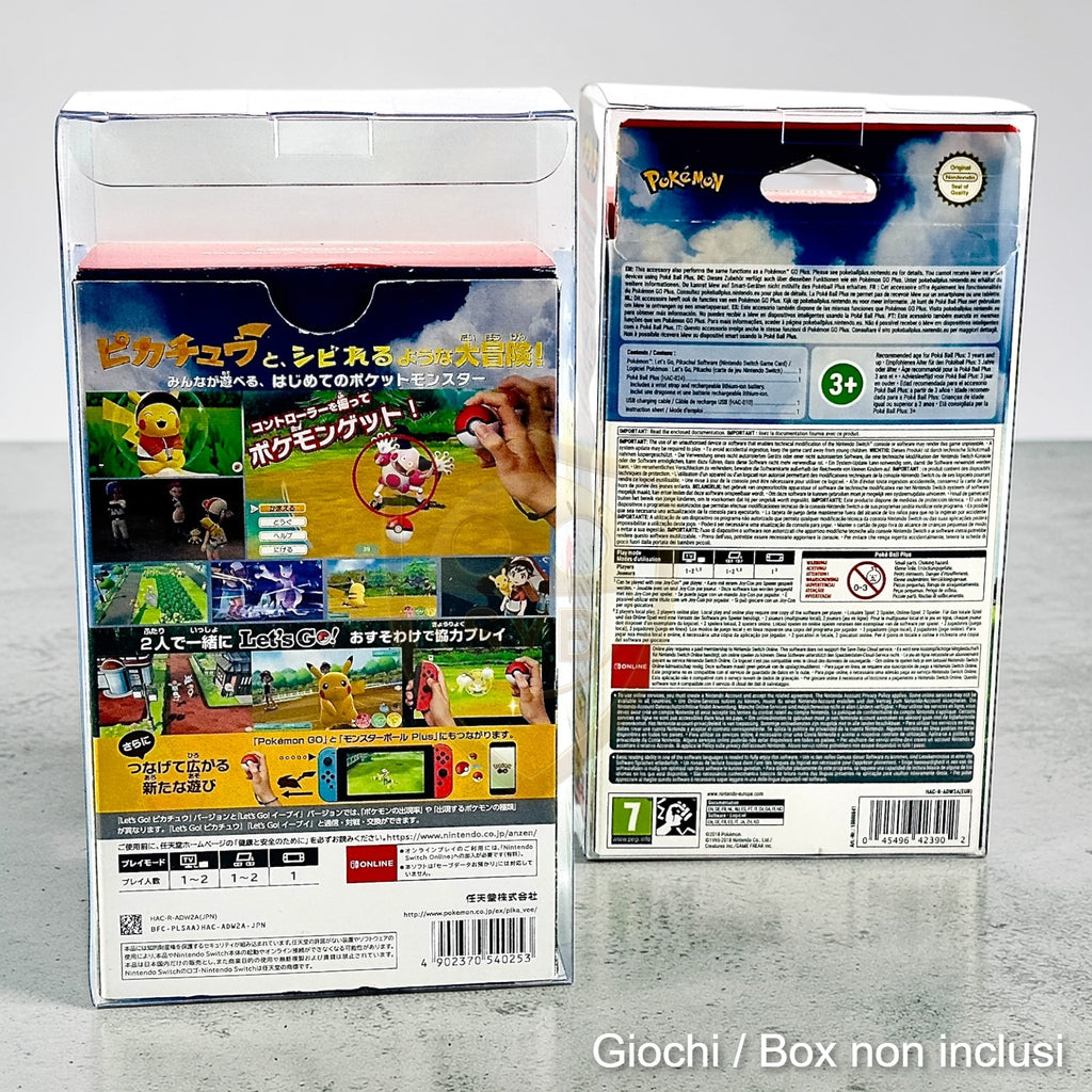 Custodia compatibile con Let's Go, Pikachu! Eevee! Poke Ball Plus Switch EUR / JAP