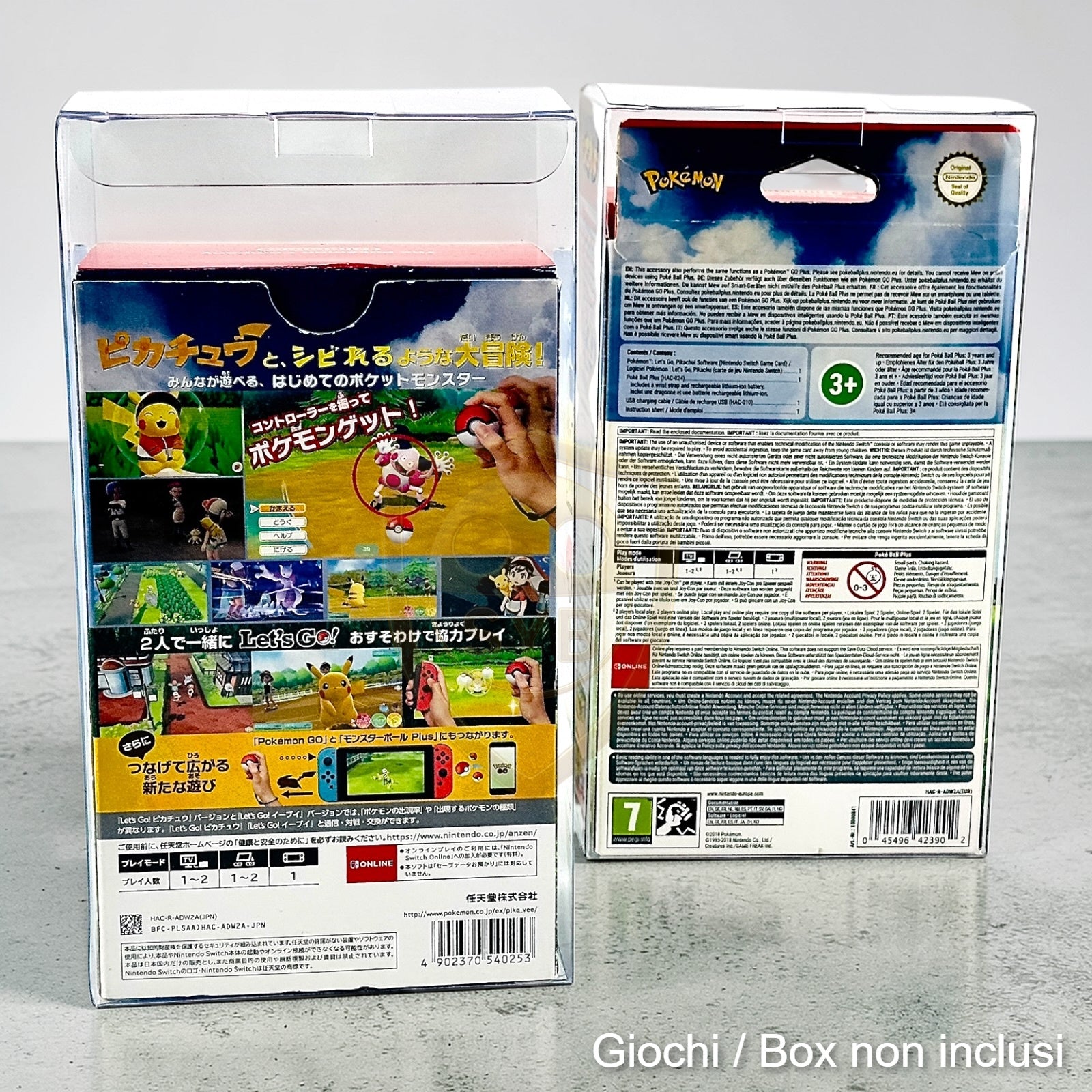 Custodia compatibile con Let's Go, Pikachu! Eevee! Poke Ball Plus Switch EUR / JAP