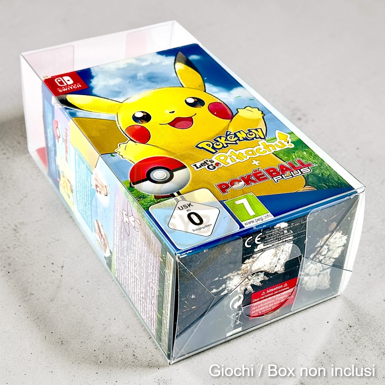 Custodia compatibile con Let's Go, Pikachu! Eevee! Poke Ball Plus Switch EUR / JAP