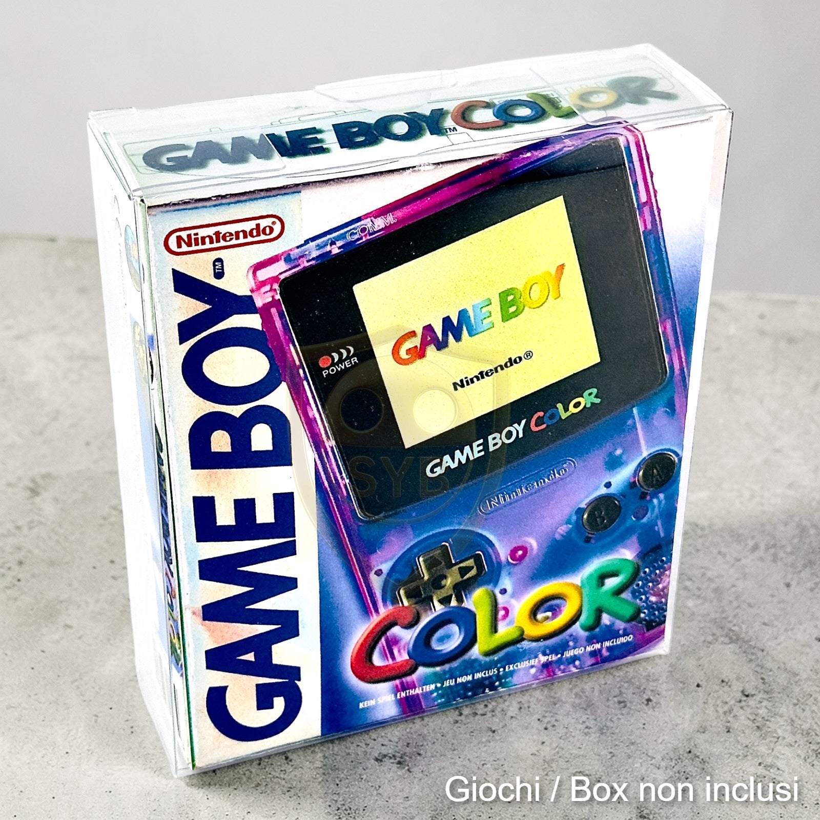 Custodia Console Game Boy Color GBC protezione plastica semi-rigida