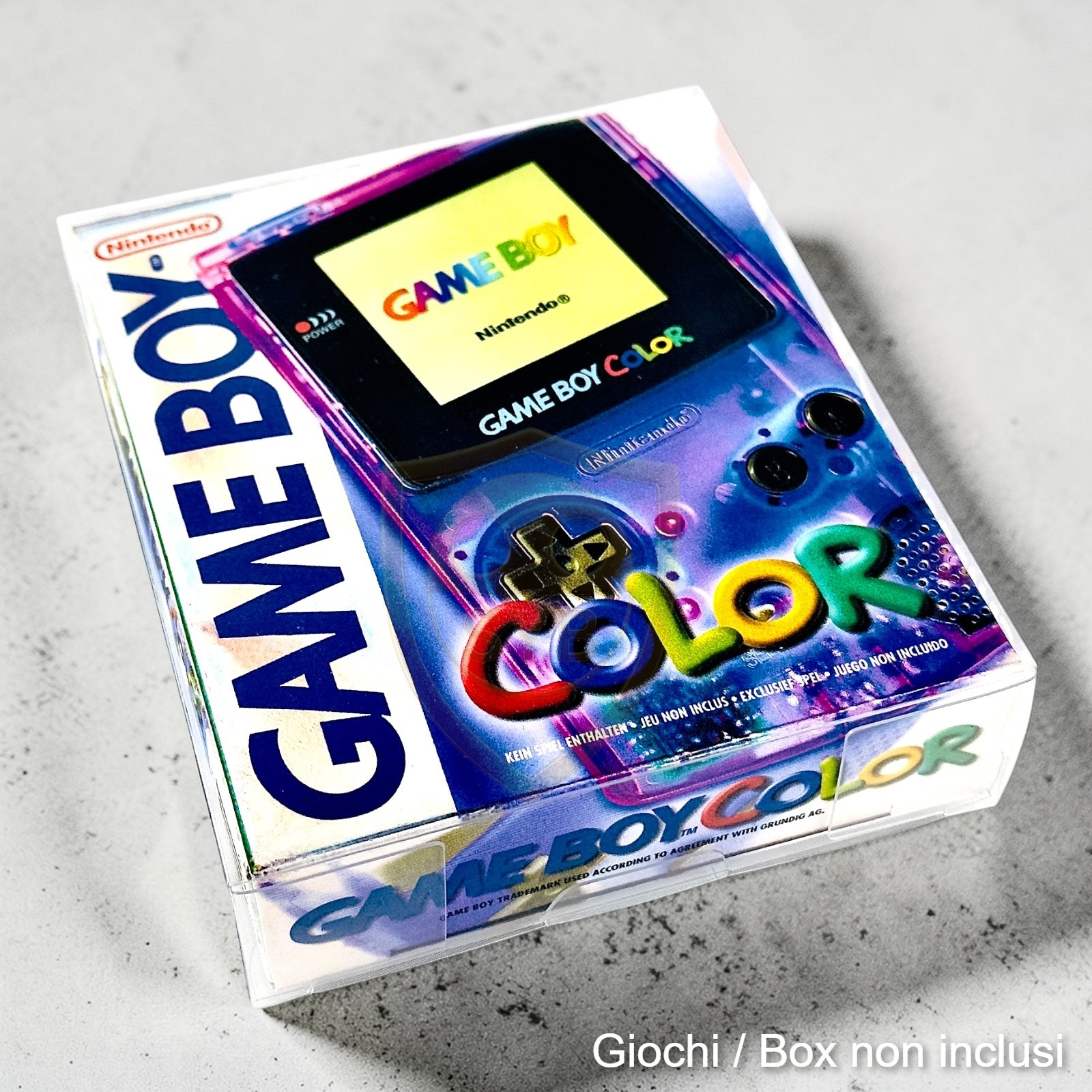 Custodia Console Game Boy Color GBC protezione plastica semi-rigida