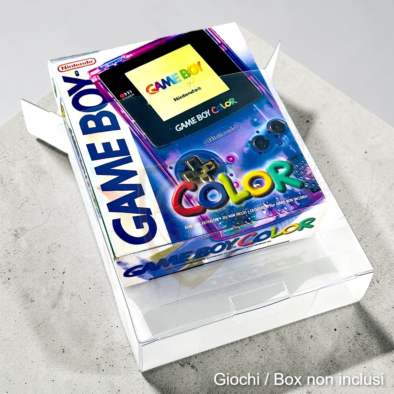 Custodia Console Game Boy Color GBC protezione plastica semi-rigida