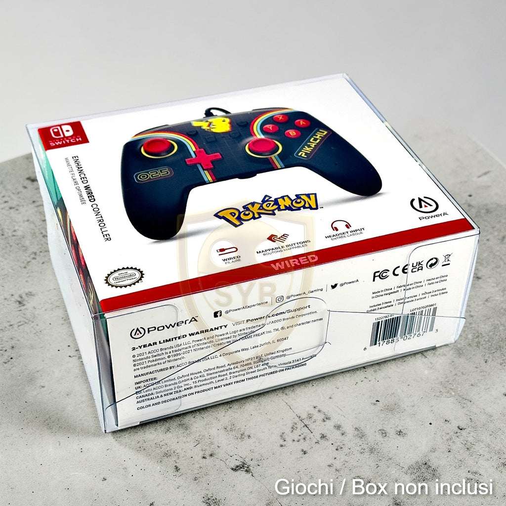 Custodia compatibile con controller Switch Enhanced wired Gamepad Teca semi-rigida in plastica