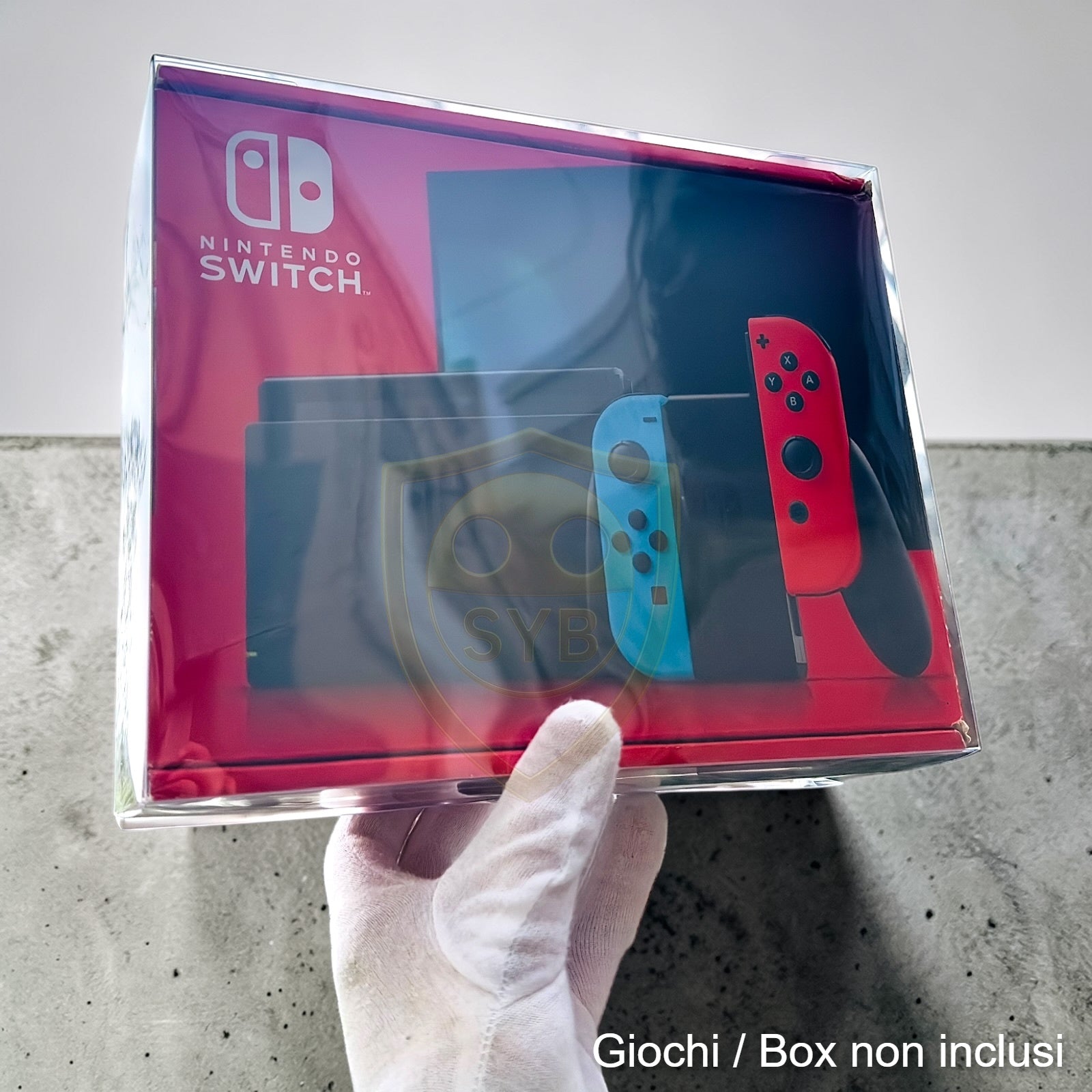 Custodia compatibile con console Switch Oled Teca Protettiva in Plastica semi-rigida
