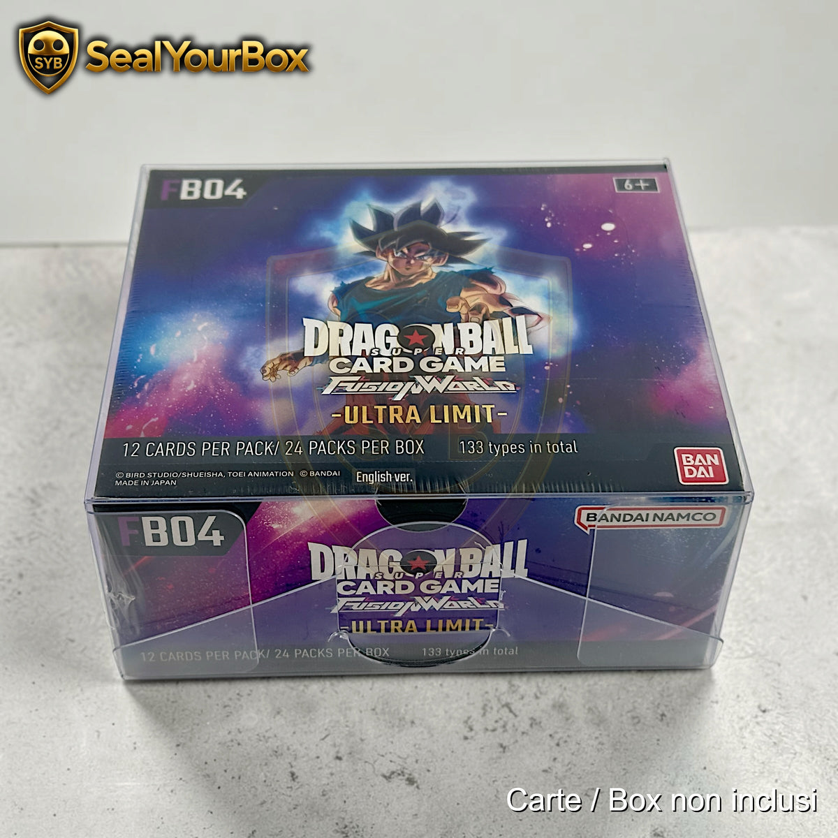 Custodia semi-rigida Trasparente per Booster Box Dragon Ball Fusion World – Box 24