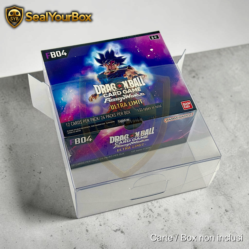 Custodia semi-rigida Trasparente per Booster Box Dragon Ball Fusion World – Box 24