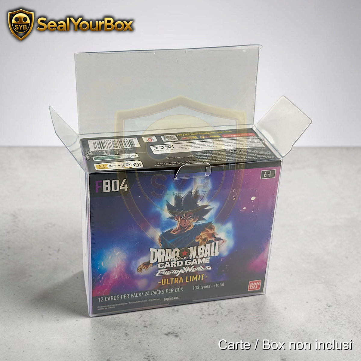 Custodia semi-rigida Trasparente per Booster Box Dragon Ball Fusion World – Box 24
