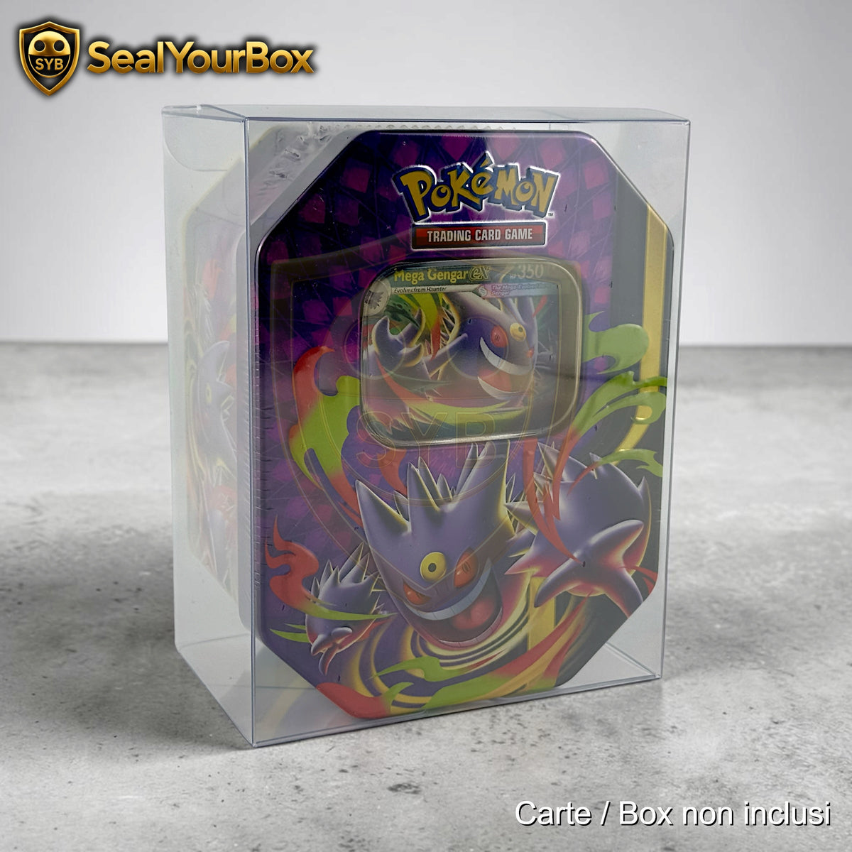Teca Rigida Trasparente per Pokémon Tin / Scatole – Protector Case
