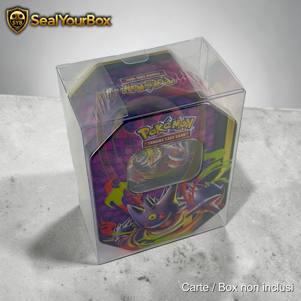 Teca Rigida Trasparente per Pokémon Tin / Scatole – Protector Case