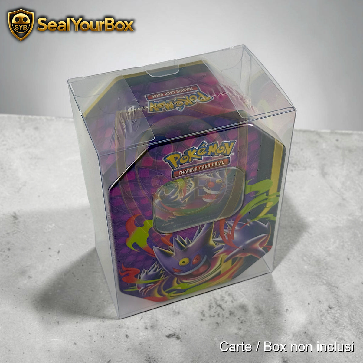 Teca Rigida Trasparente per Pokémon Tin / Scatole – Protector Case
