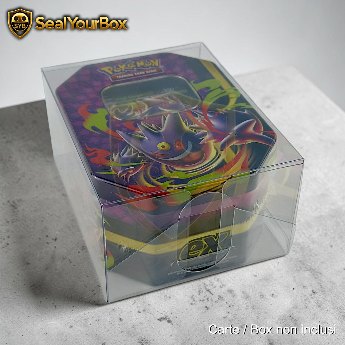Teca Rigida Trasparente per Pokémon Tin / Scatole – Protector Case