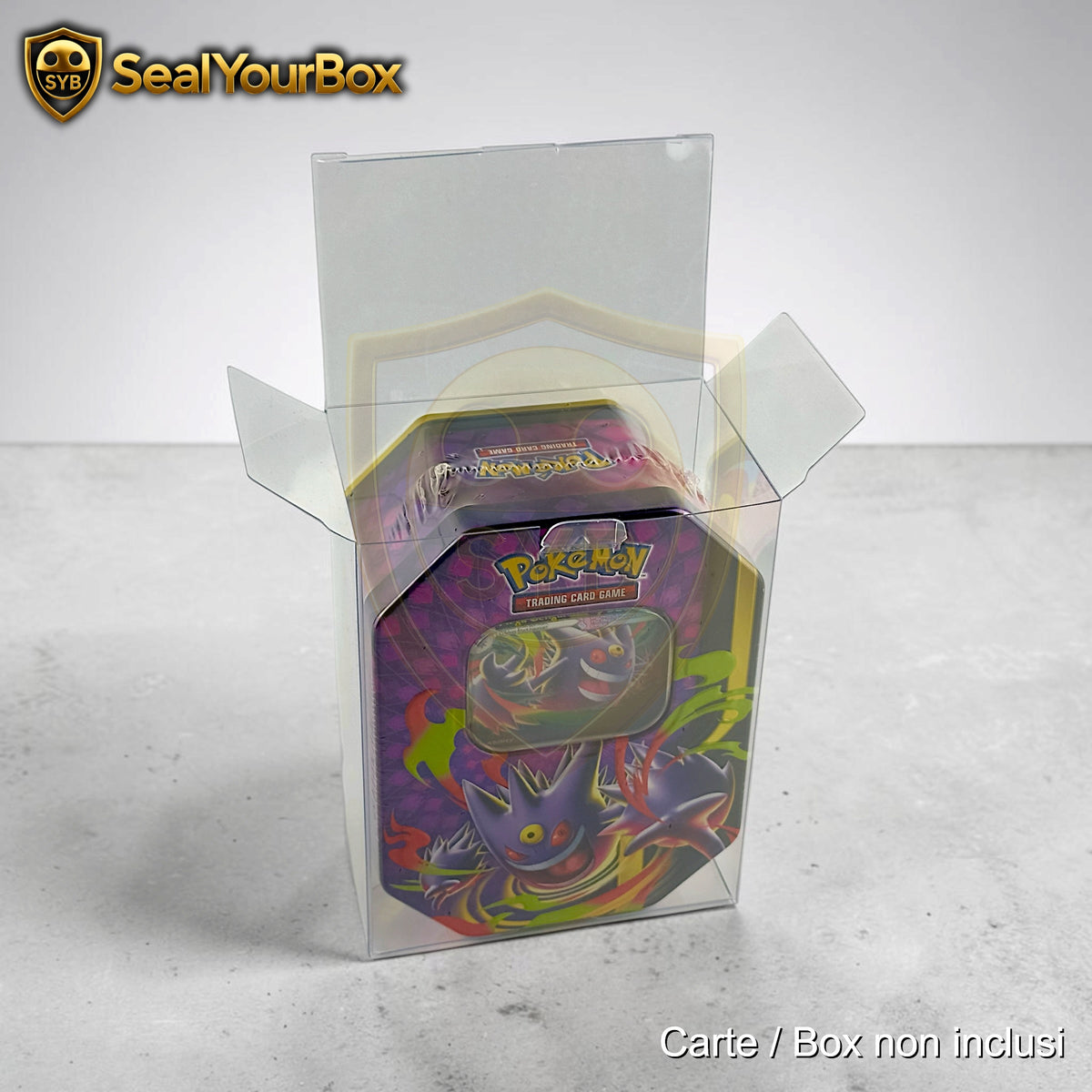 Teca Rigida Trasparente per Pokémon Tin / Scatole – Protector Case