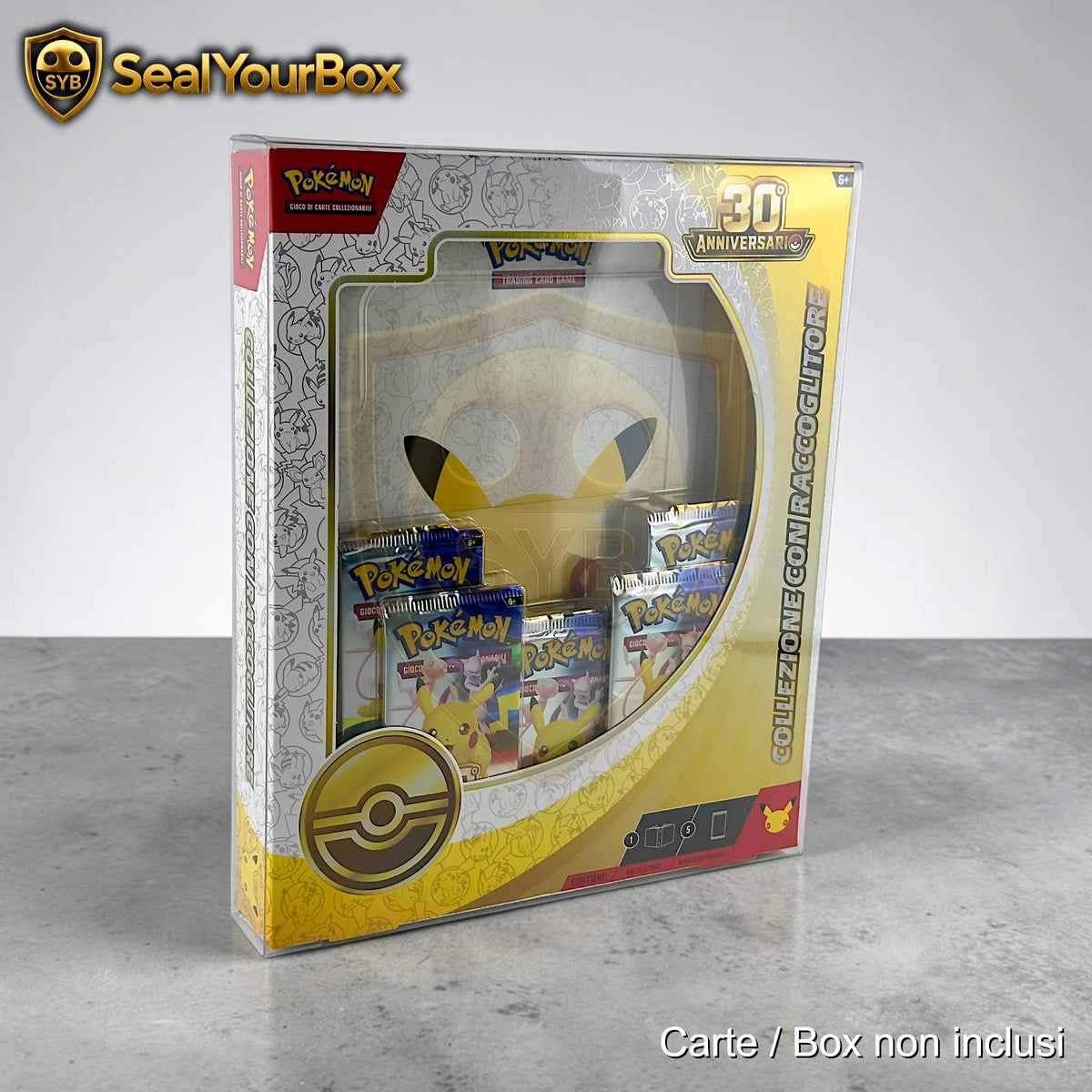 Custodia per Pokemon Collezione con raccoglitore 30° Anniversario Teca Celebrazione