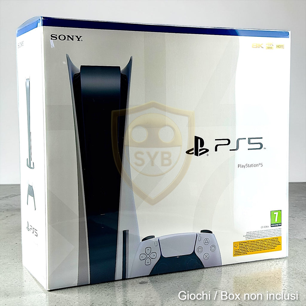 Custodia Sony PlayStation PS5 Console Protezione semi-rigida Trasparente Game