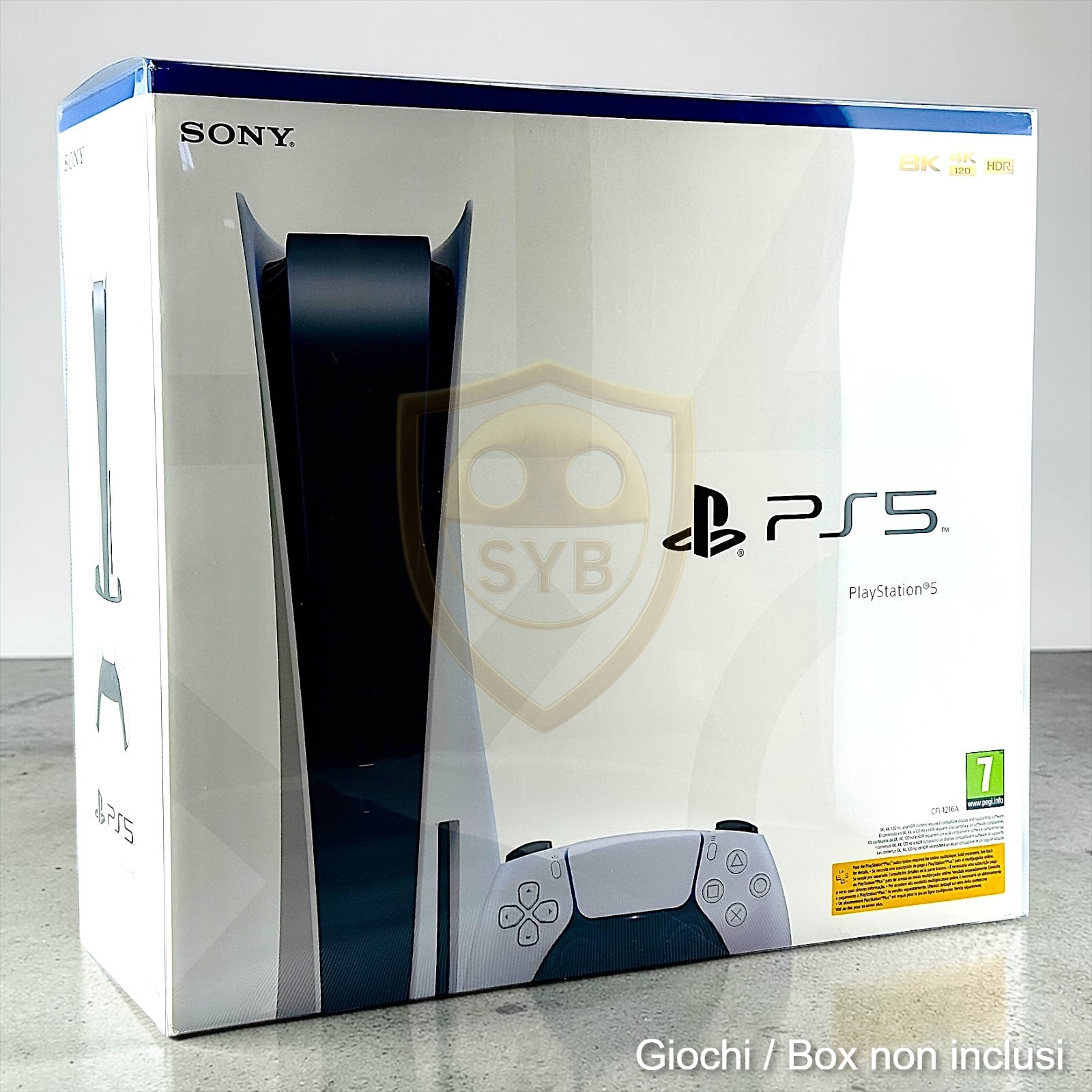 Custodia Sony PlayStation PS5 Console Protezione semi-rigida Trasparente Game