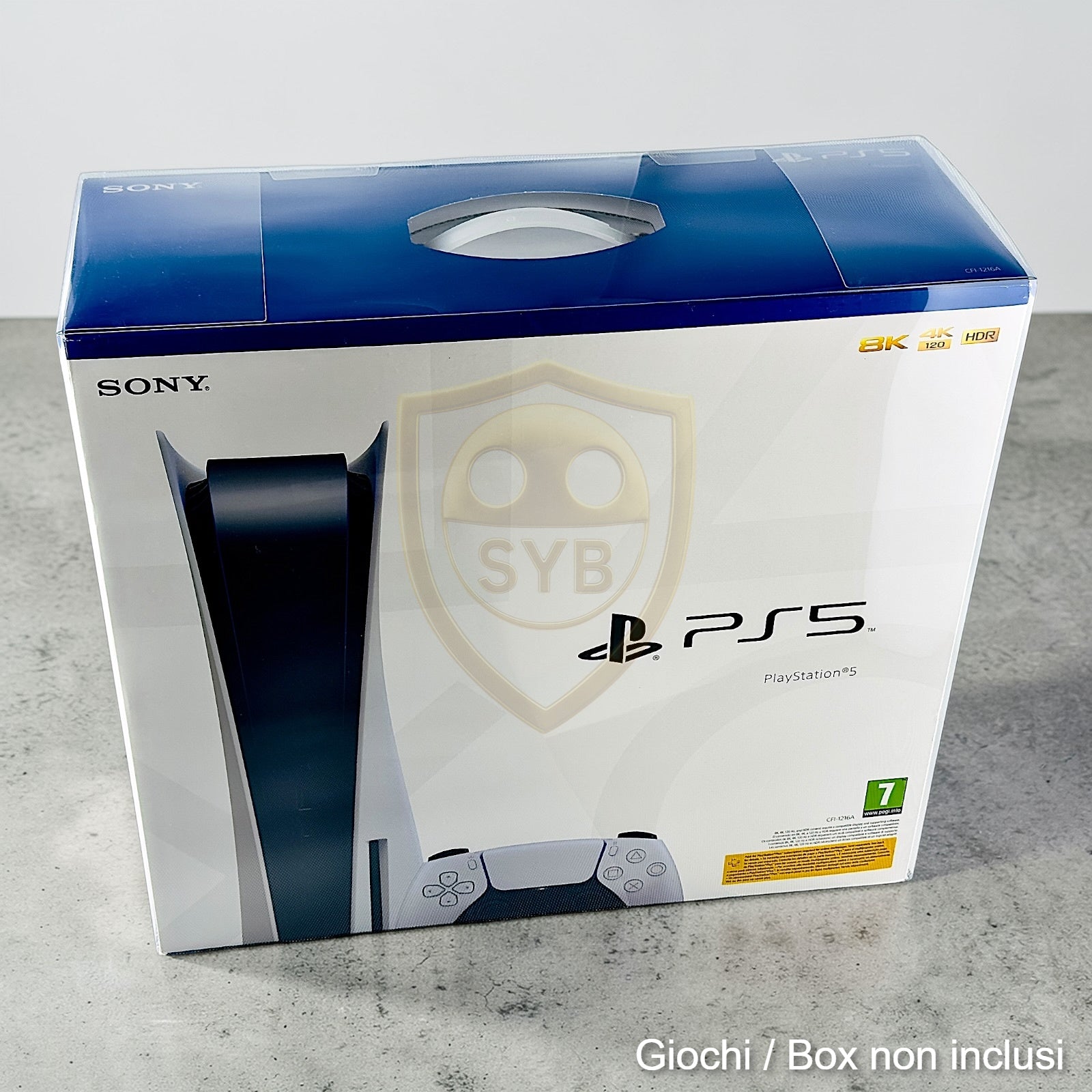 Custodia Sony PlayStation PS5 Console Protezione semi-rigida Trasparente Game