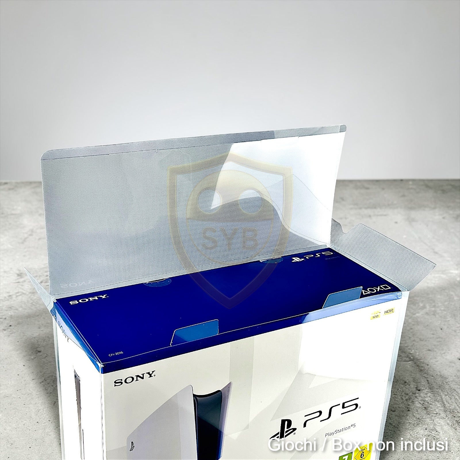 Custodia Sony PlayStation PS5 Console Protezione semi-rigida Trasparente Game
