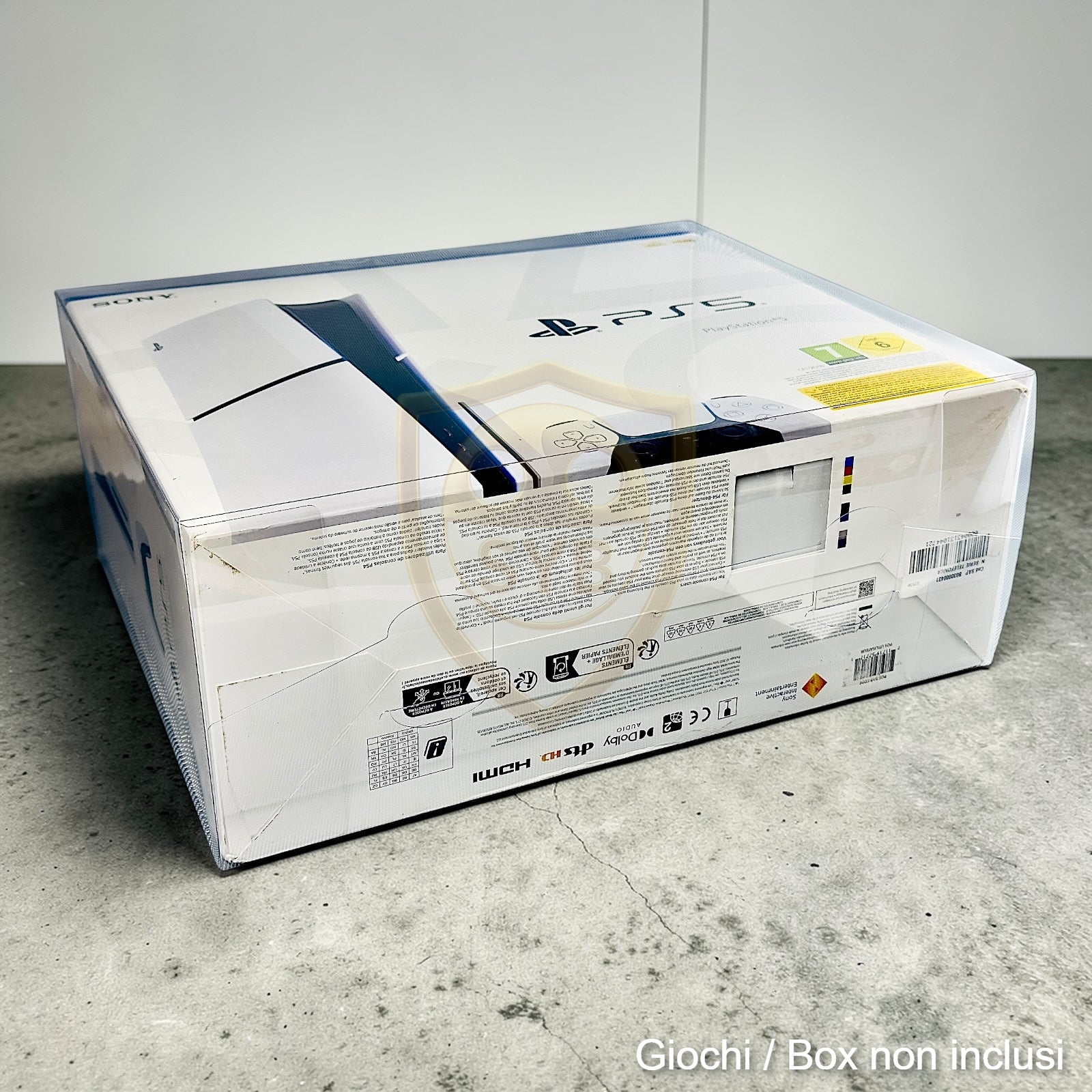 Custodia PlayStation PS5 Slim Console Protezione semi-rigida Trasparente