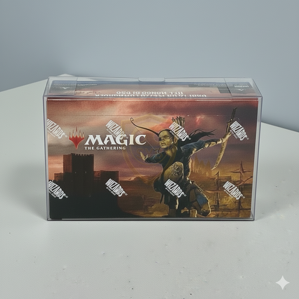 Custodia Protettiva Rigida Trasparente per Draft Boosters Box Magic: The Gathering