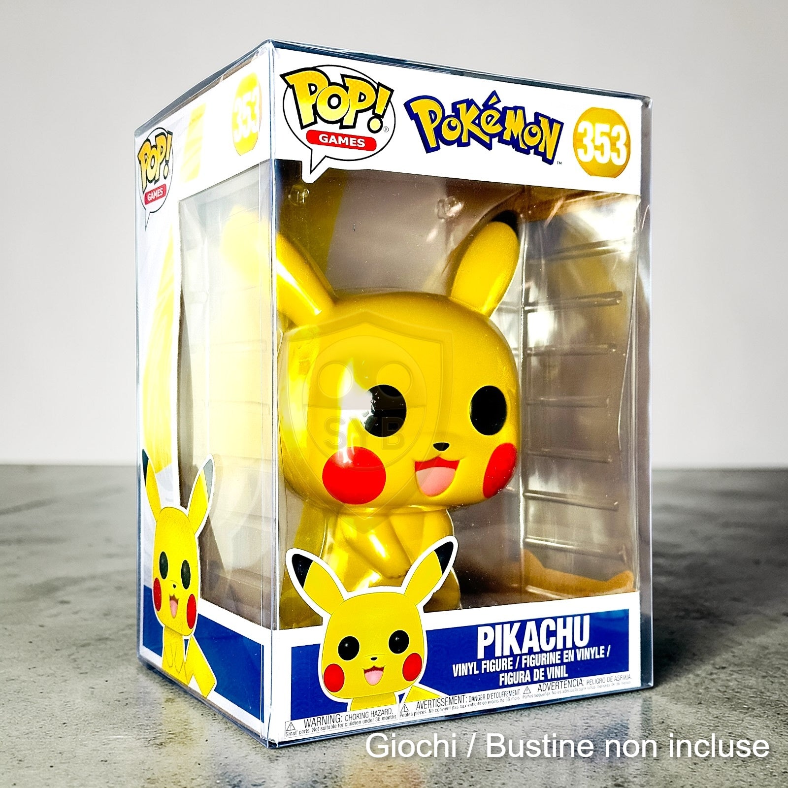Custodia per Funko Pop Jumbo box Teca semi-rigida in plastica trasparente